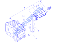 Cylinder piston wrist pin unit for PIAGGIO Liberty 4T Delivery 2015