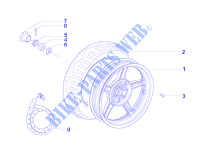 Rear wheel for PIAGGIO Liberty 4T PTT 2014
