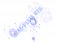 Flywheel magneto for PIAGGIO Liberty iGet 4T 3V 2015