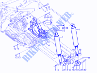 Rear suspension   Shock absorber/s for PIAGGIO MP3 YOUrban ERL 2013