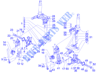 Fork's components (Mingxing) for PIAGGIO MP3 4T 4V ie LT Ibrido 2010