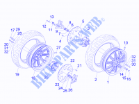 Front wheel for PIAGGIO MP3 ie LT - Sport 2014