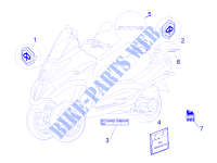 Plates   Emblems for PIAGGIO MP3 ie LT - Sport 2014