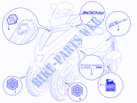 Plates   Emblems for PIAGGIO MP3 YOUrban ERL 2014