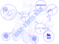 Plates   Emblems for PIAGGIO MP3 YOUrban LT ERL 2016
