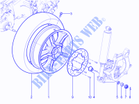 Rear wheel for PIAGGIO MP3 YOUrban LT ERL 2014