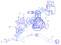 Carburettor, assembly   Union pipe for PIAGGIO NRG Power DT Serie Speciale (D) 2007