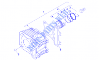 Cylinder piston wrist pin unit for PIAGGIO Typhoon 2T Euro 3 2015