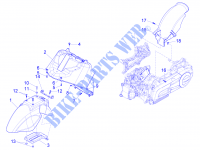 Wheel huosing   Mudguard for PIAGGIO X10 4T 4V I.E. E3 2014
