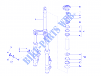 Fork/steering tube   Steering bearing unit for PIAGGIO X10 4T 4V I.E. E3 2015