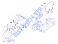 Wheel huosing   Mudguard for PIAGGIO X10 4T 4V I.E. E3 2015