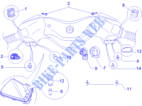 Selectors   Switches   Buttons for PIAGGIO X8 ie (Euro 3) 2006