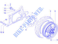 Rear wheel for PIAGGIO X Evo Euro 3 2015