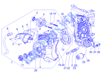 Flywheel magneto cover   Oil filter for PIAGGIO X Evo Euro 3 2014