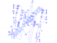 Fork's components (Kayaba) for PIAGGIO X Evo Euro 3 2015