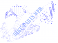 Rear suspension   Shock absorber/s for PIAGGIO X Evo Euro 3 2016
