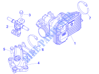 Throttle body   Injector   Union pipe for PIAGGIO X Evo Euro 3 2016