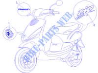 Plates   Emblems for PIAGGIO Zip 4T 2010