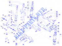 Fork/steering tube   Steering bearing unit for GILERA Fuoco 4T-4V ie E3 LT 2014