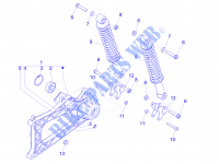 Rear suspension   Shock absorber/s for GILERA Fuoco 4T-4V ie E3 LT 2014
