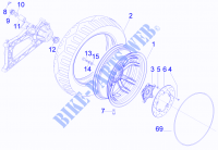 Rear wheel for GILERA Fuoco E3 2013