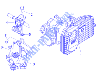 Throttle body   Injector   Union pipe for GILERA Fuoco E3 2009