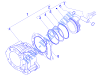 Cylinder piston wrist pin unit for GILERA Runner ST 4T E3 2013