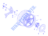 Rear wheel for GILERA Runner ST 4T E3 2014