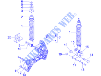 Rear suspension   Shock absorber/s for GILERA Runner VX 4T -SC 2007