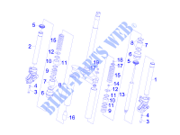 Fork's components (Wuxi Top) for GILERA Runner SP 2015